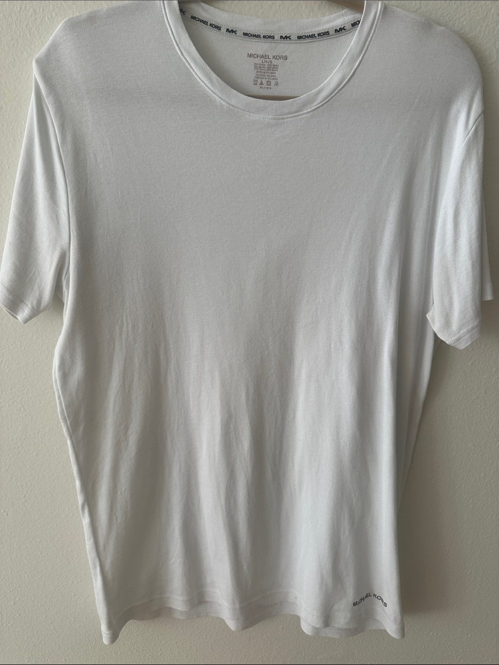 Michael Kors White Short Sleeve Crewneck Tee